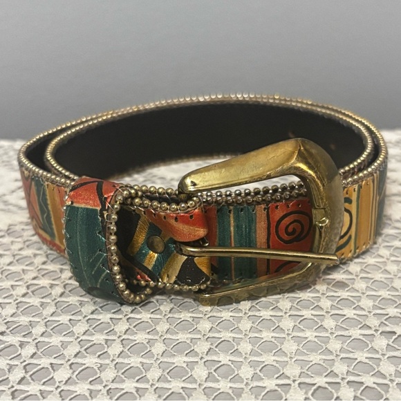 Dakota Accessories - Dakota LTD Beaded Southwest Art Belt | Size Small